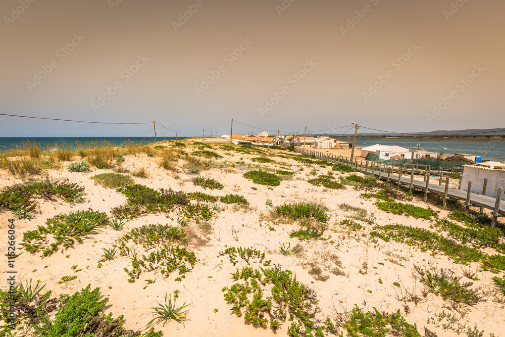 Beach of Faro, Algarve, Portugal
