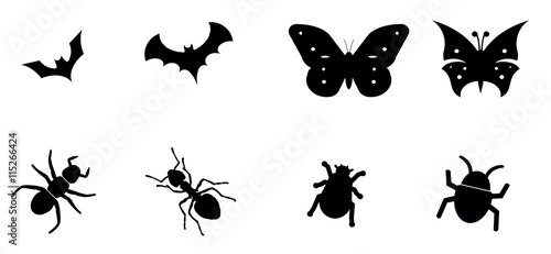 Insectes en 8 icônes © Atlantis