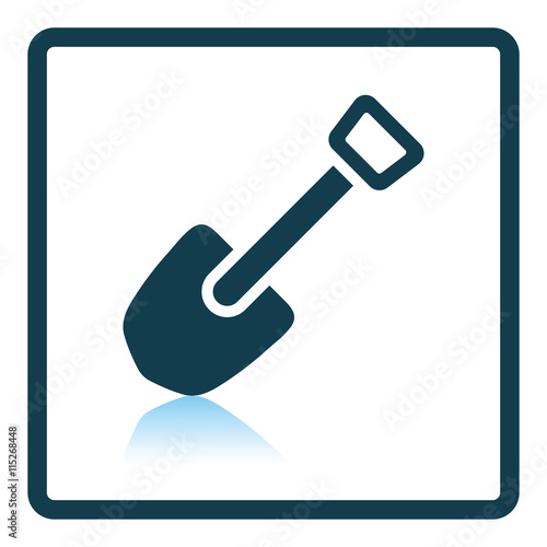 Camping shovel icon