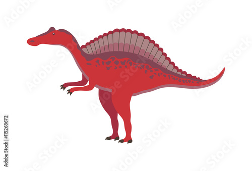 Dinosaur cartoon vector illustration. Cartoon dinosaurs cute monster funny animal and prehistoric character cartoon dinosaur. Cartoon comic tyrannosaurus fantasy dinosaur