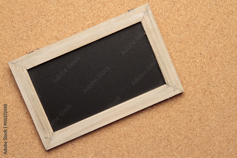 Fototapeta premium blackboard on cork background