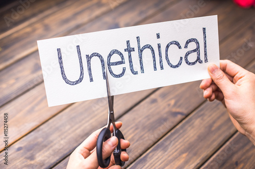 unethical to ethical by scissors