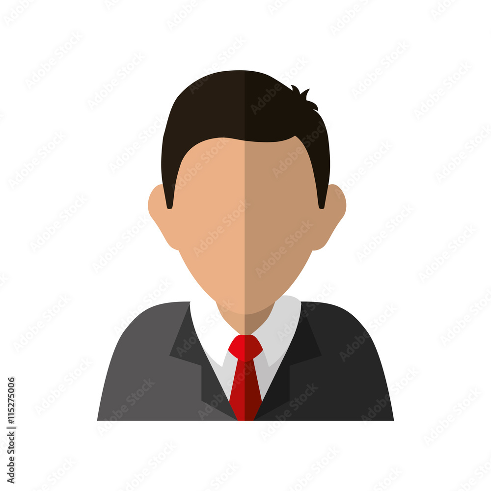 Avatar person concept represented by man icon. isolated and flat illustration Avatar person concept represented by man icon. isolated and flat illustration