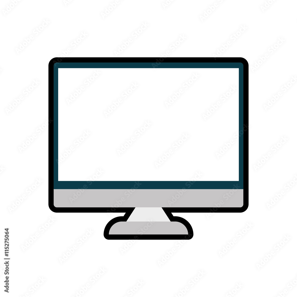 Gadget and technology concept represented by computer icon. isolated and flat illustration Gadget and technology concept represented by computer icon. isolated and flat illustration