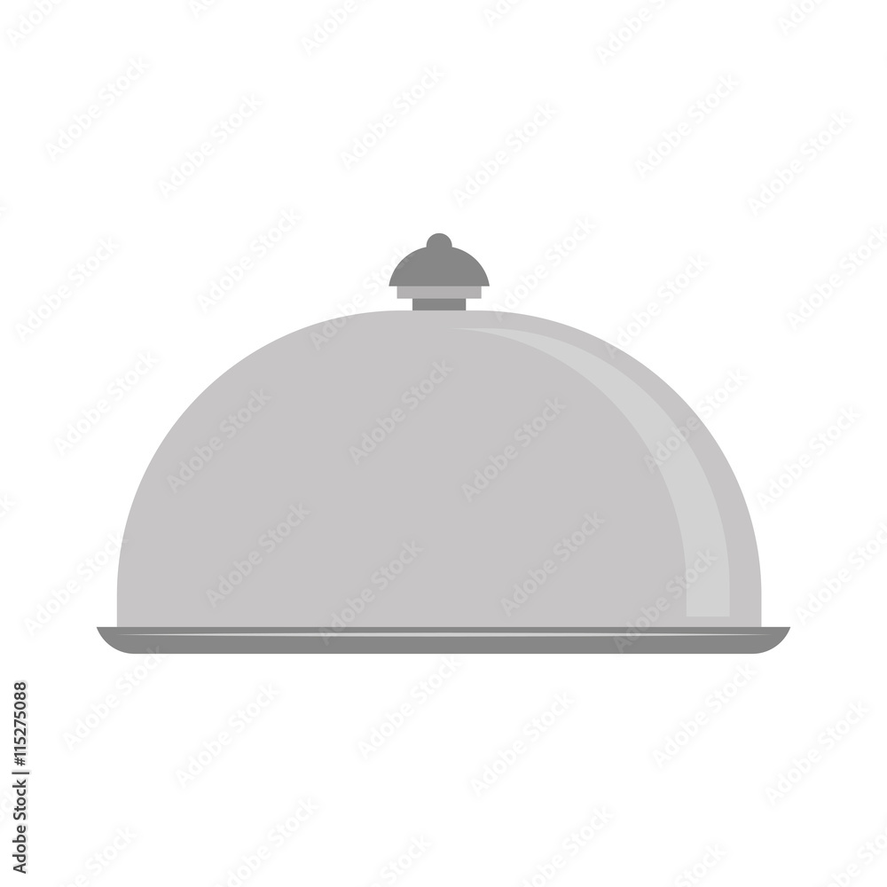 Kitchen and menu concept represented by plate icon. isolated and flat illustration Kitchen and menu concept represented by plate icon. isolated and flat illustration