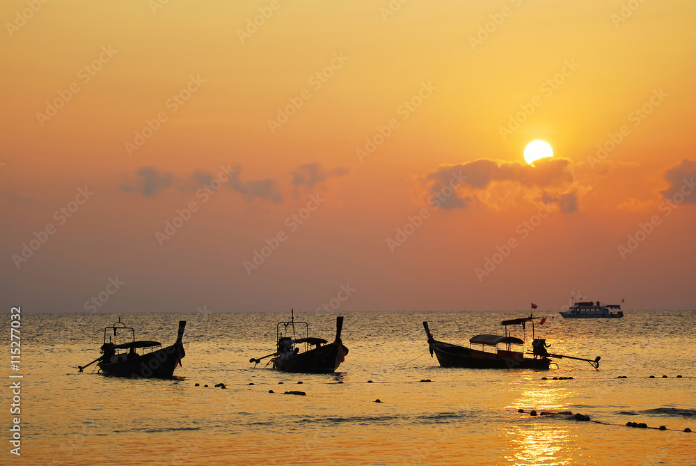 Sunrise at Phi Phi island , Thailand
