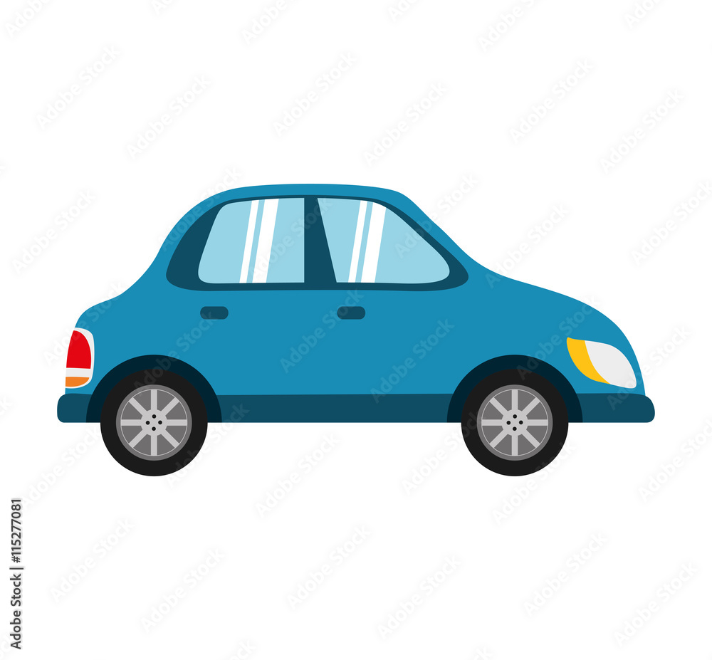 Transportation concept represented by car icon. isolated and flat illustration 