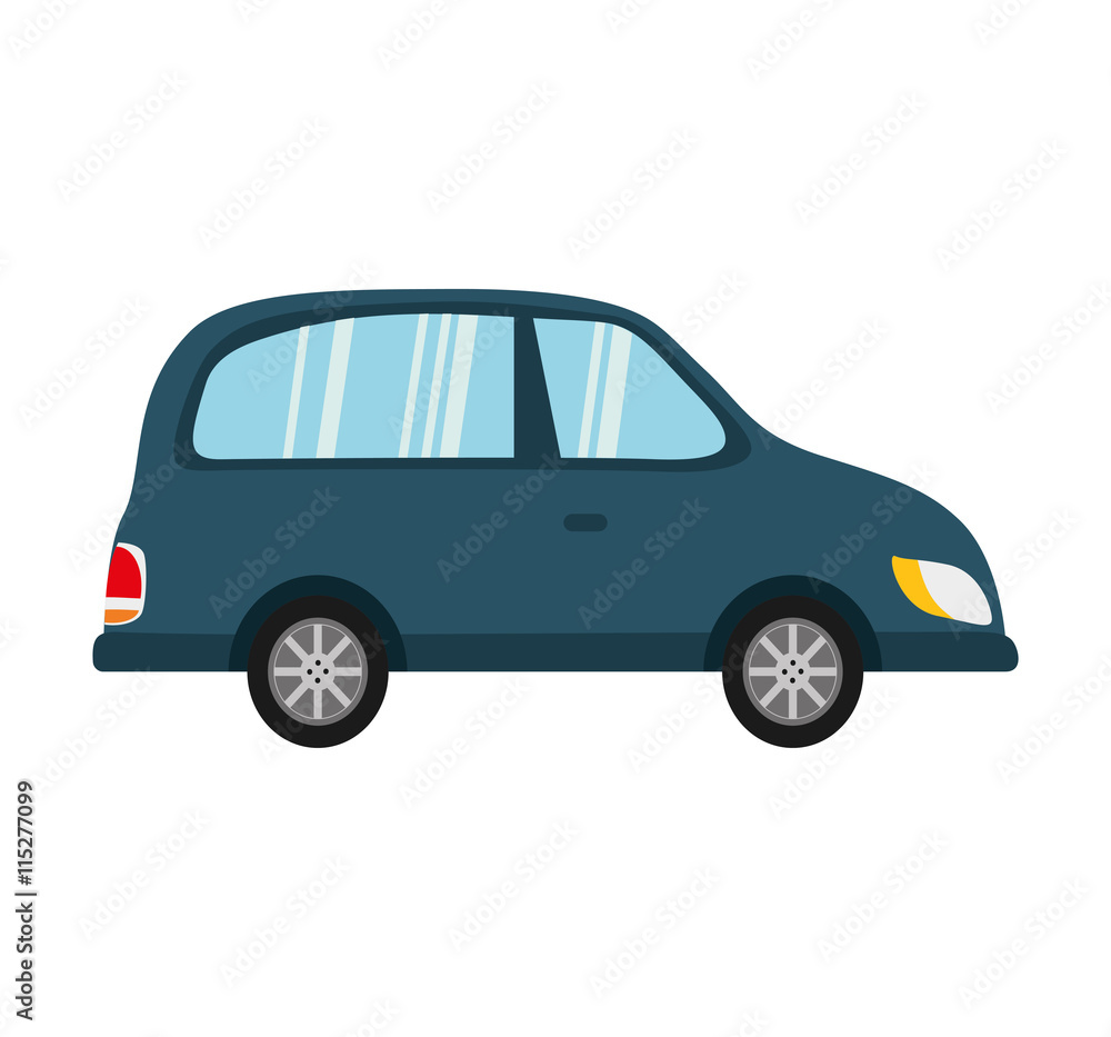 Transportation concept represented by car icon. isolated and flat illustration 