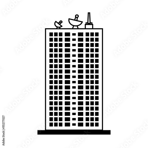 City and urban concept represented by building icon. isolated and flat illustration 