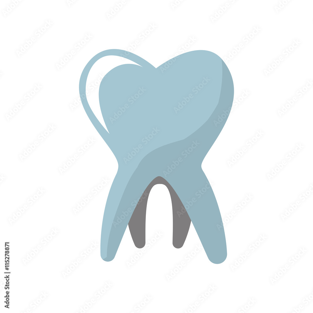 Dental care concept represented by tooth icon. isolated and flat illustration Dental care concept represented by tooth icon. isolated and flat illustration