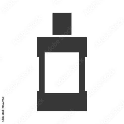 Dental care instument concept represented by mouthwash icon. isolated and flat illustration 