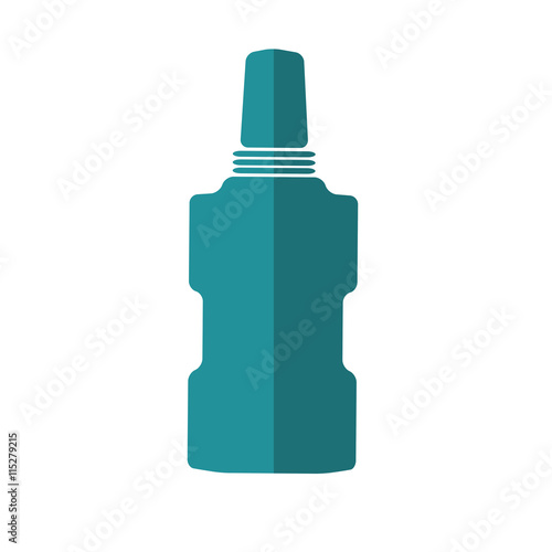 Dental care instument concept represented by mouthwash icon. isolated and flat illustration 