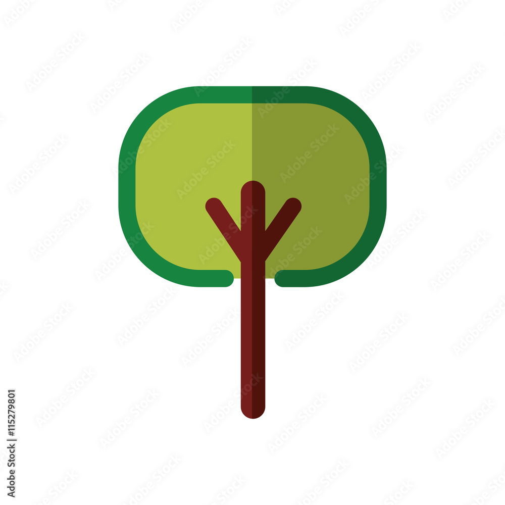 Nature and eco concept represented by tree icon. isolated and flat illustration Nature and eco concept represented by tree icon. isolated and flat illustration