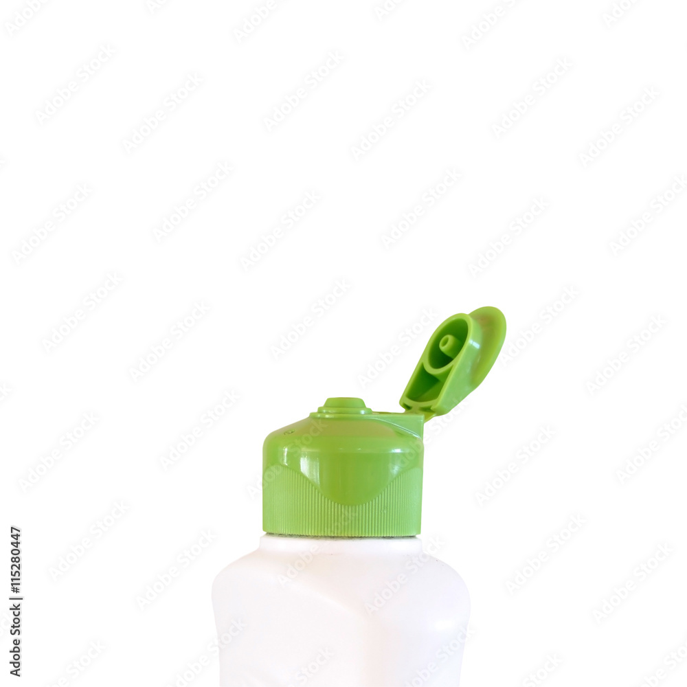 Obraz premium Green operculum isolated on white background with clipping path