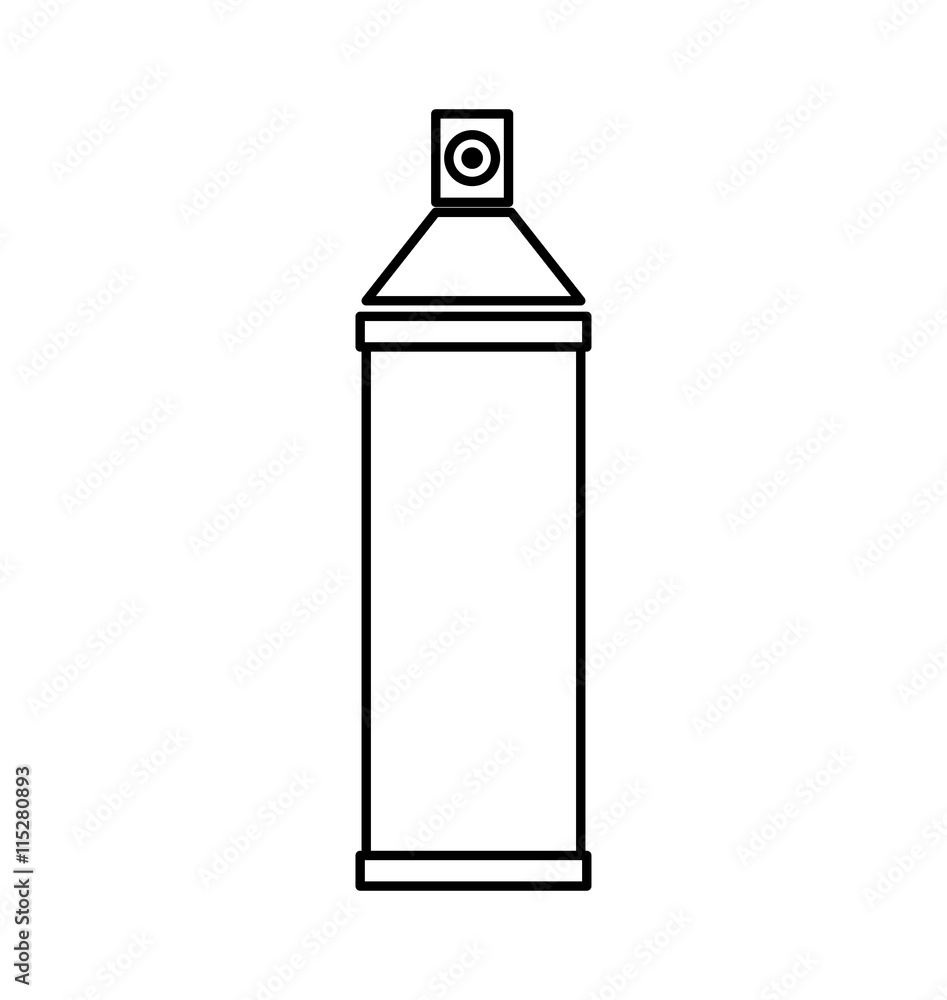 Constuction and repair concept represented by spray paint tool icon. isolated and flat illustration Constuction and repair concept represented by spray paint tool icon. isolated and flat illustration