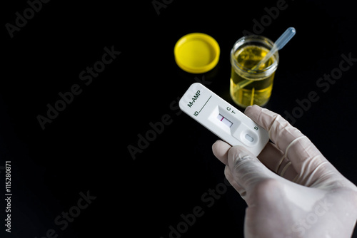 Drug detection of amphetamines in urine.
