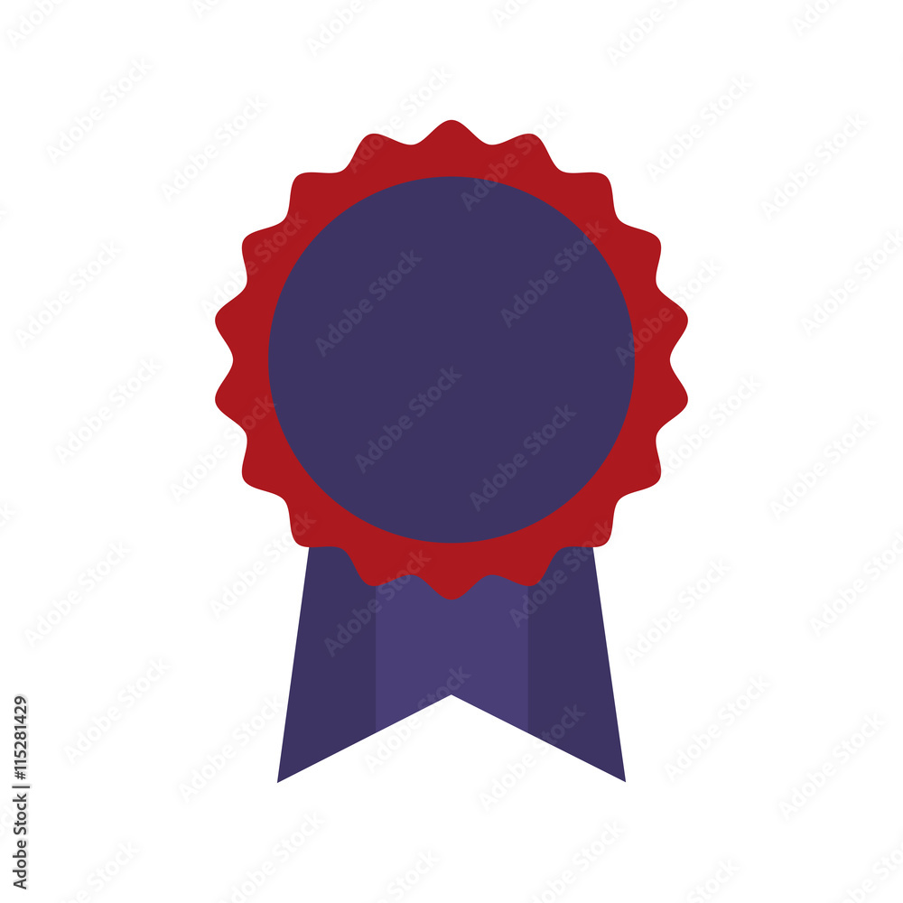 Label and banner concept represented by seal stamp with ribbon icon. isolated and flat illustration Label and banner concept represented by seal stamp with ribbon icon. isolated and flat illustration