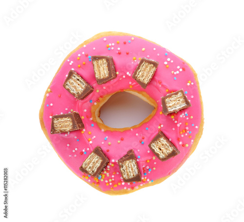 donut isolated on white background.