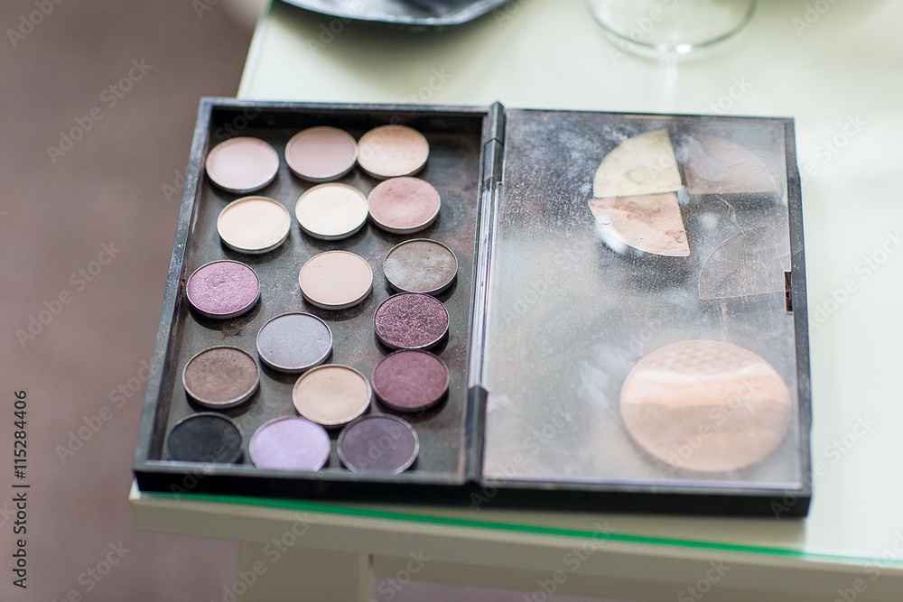 Naklejka premium Professional makeup palette