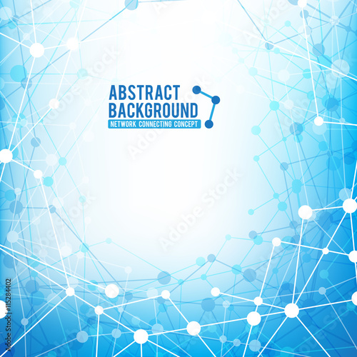 Abstract background network connect concept vector illustration