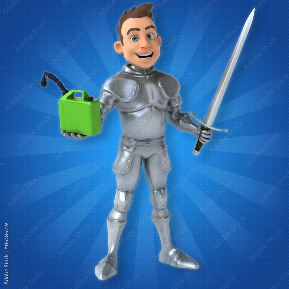 Naklejka premium Fun knight