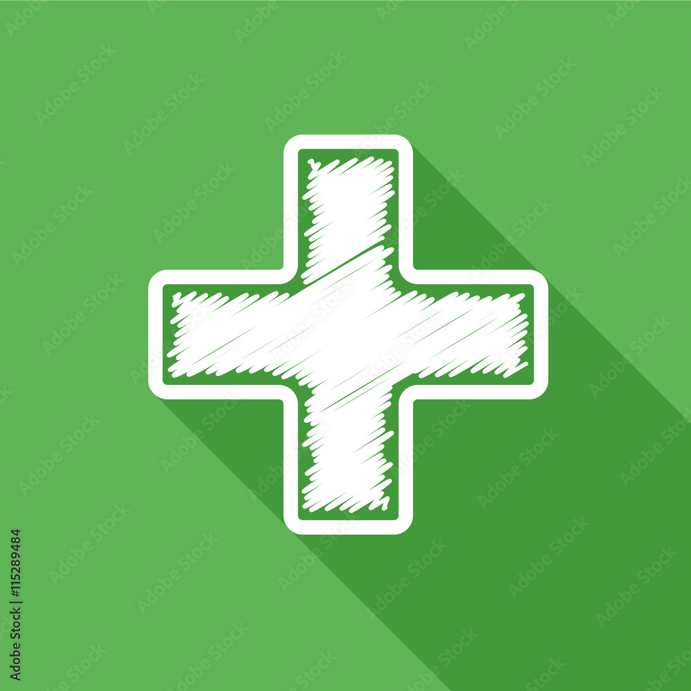 Obraz premium croix verte