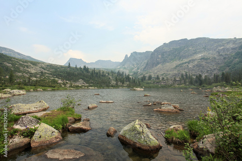 Raduzhnoye Lake. Sayan Mountains Natural Park Ergaki. Krasnoyars