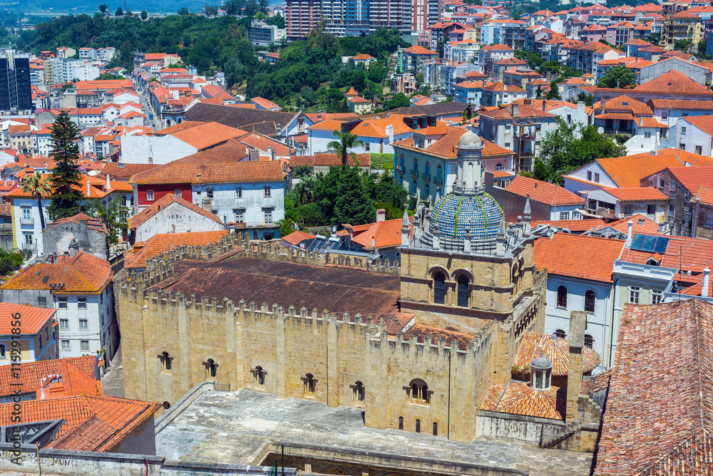 Se Velha, old Cathedral of Coimbra. Portugal.