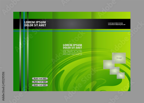 brochure folder leaflet background, block for images
