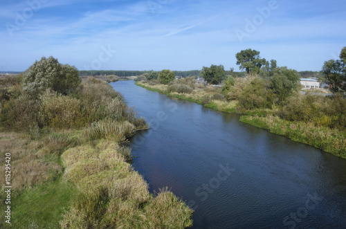 Belarus: the river Neman near the settlement Stolbtsy. 