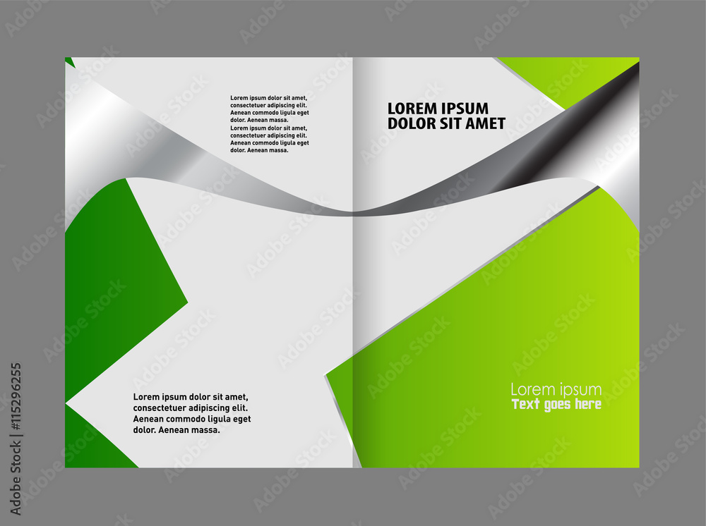 Fototapeta premium Leaflet template design 