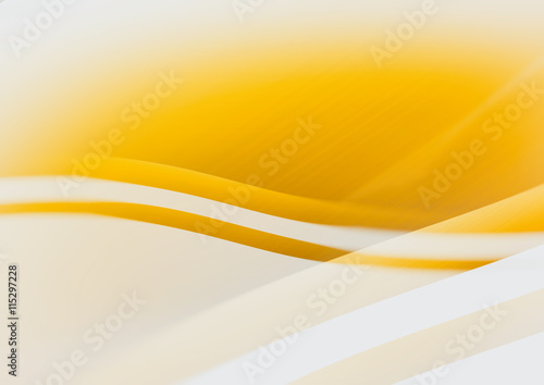 Yellow wavy abstract background.