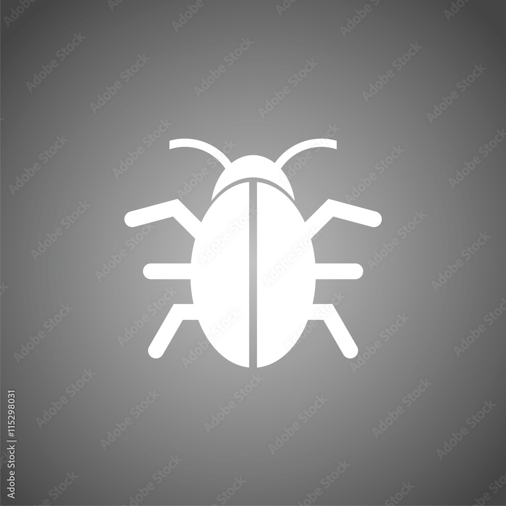 Software bug icon, program bug icon Software bug icon, program bug icon