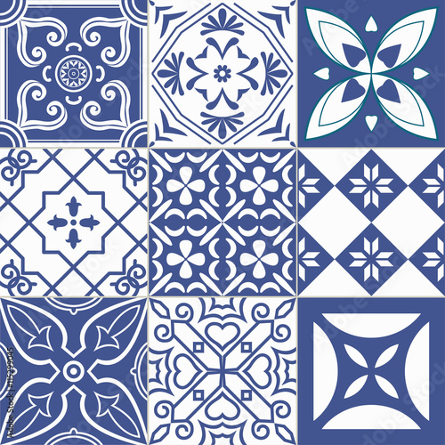Cector set of tiles background.