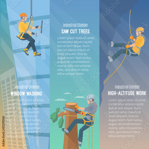 Climbing Banner Illustration