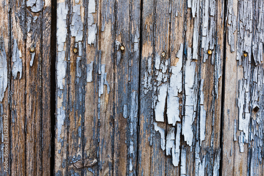 Obraz premium Old painted wood texture. Horizontal shot