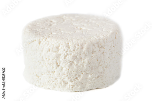 cottage cheese isolated on a white background