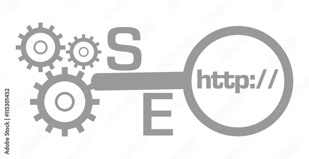 SEO Gears Magnifying Glass SEO Gears Magnifying Glass