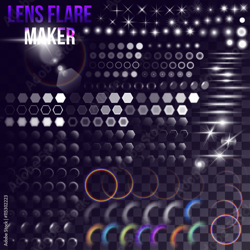 Mega set of lighting elements