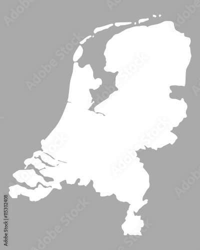 Karte der Niederlande