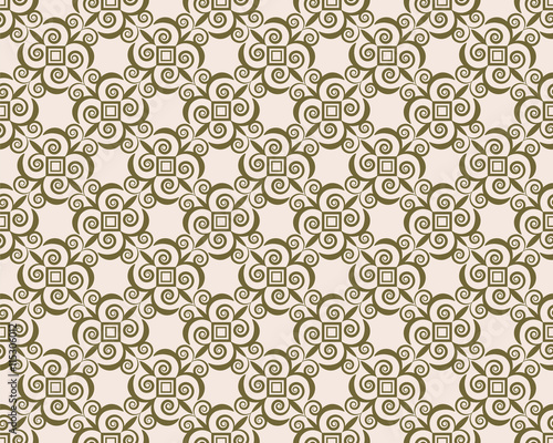 Abstract floral ornament pattern. Vector