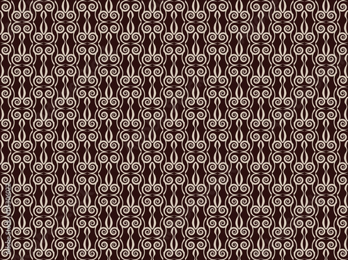 Abstract geometric floral ornament pattern. Vector