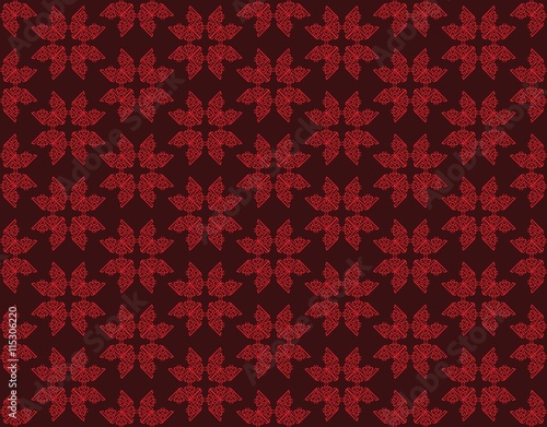 Vintage Abstract geometric floral classic pattern ornament. Vector background...