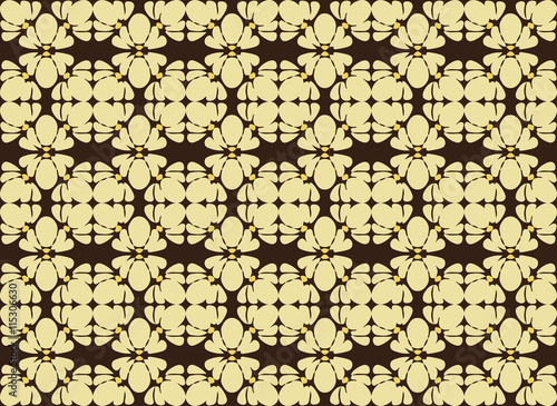 Abstract Flower Pattern background. Vector ornament pattern