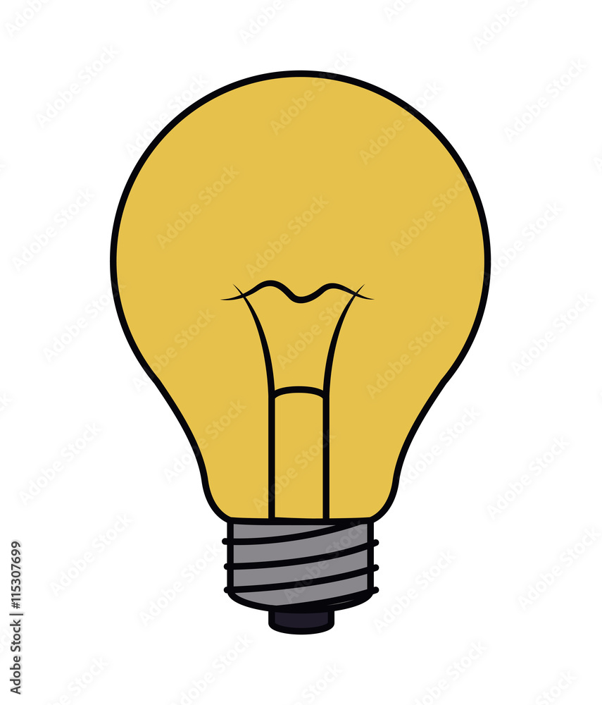 bulb drawing isolated icon design bulb drawing isolated icon design
