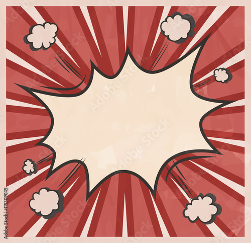 Background. Boom comic book explosion