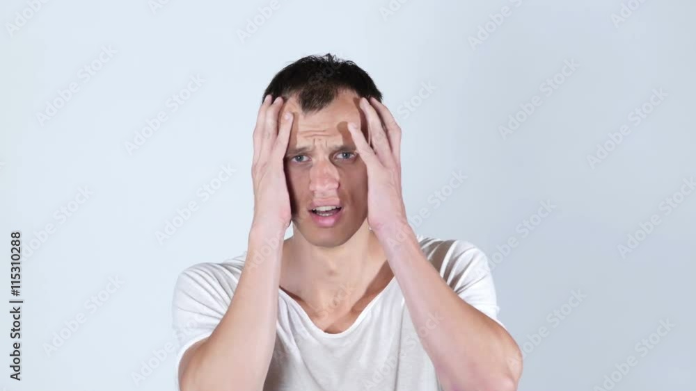 shocked upset man getting bad news , Hacked account. , online gambling shocked upset man getting bad news , Hacked account. , online gambling