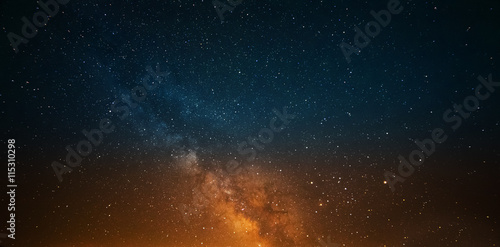 milky way on a clear night