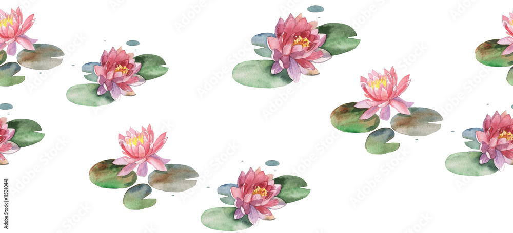 watercolor lotus