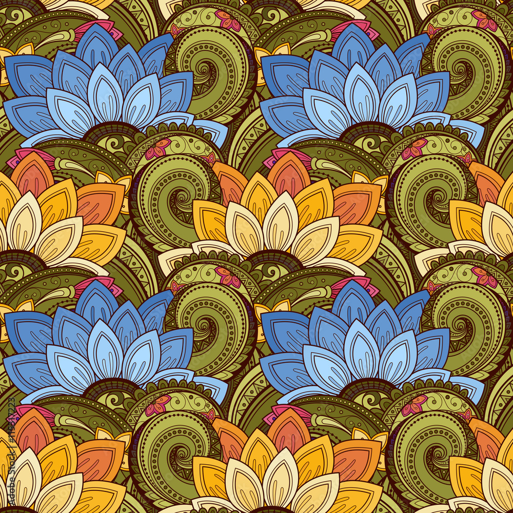 Vector Seamless Floral Pattern Vector Seamless Floral Pattern